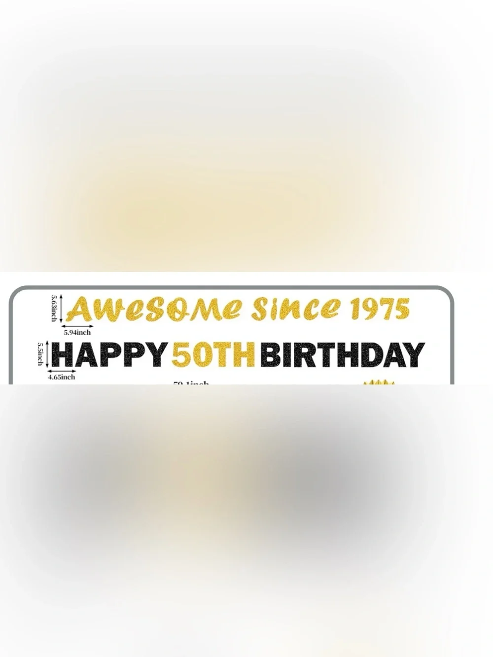New 50th Birthday Party Decoration Kit